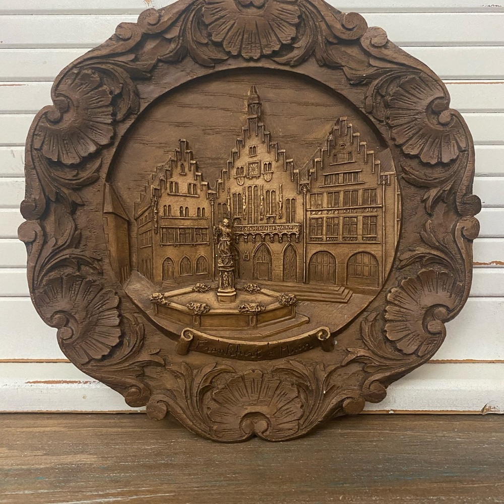 Carved Resin Plaque Germany 3D